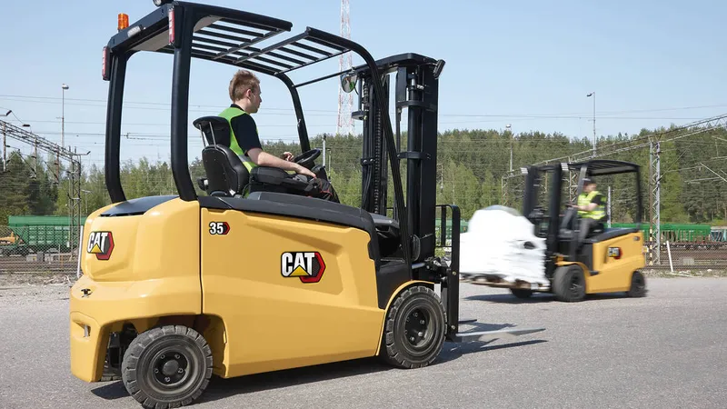 A Caterpillar (CAT) 35 forklift truck - image courtesy CAT Global