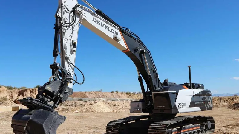 Develon DX225-CX autonomous excavator