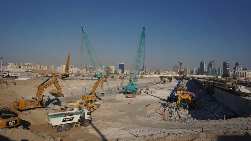 diverse heavy machinery 