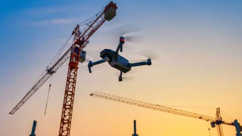 Drones are safer for surveying in construction projects