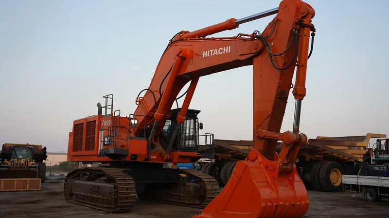 image alt text Hitachi excavator