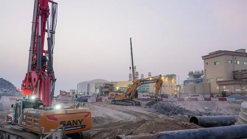 Heavy equipment is crucial for construction operations involving earthworks and digging foundations