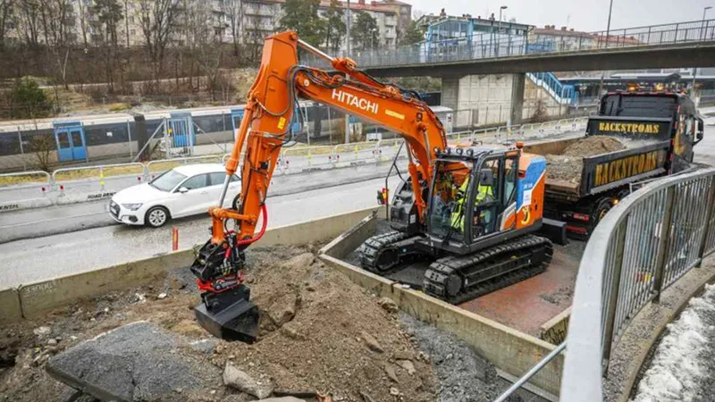 Hitachi battery-powered excavators