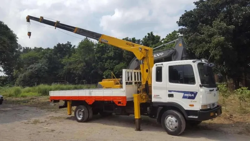 A Hyundai HD 120 truck mounted crane - Image courtesy of Carousell PH