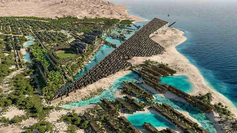 A rendering of Jaumur - Image courtesy of NEOM