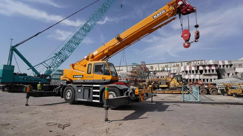kato telescopic crane