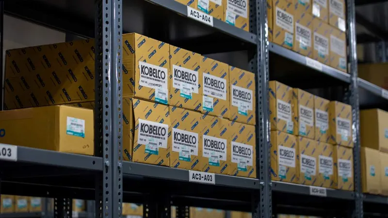 A full section dedicated to Kobelco genuine spare parts.