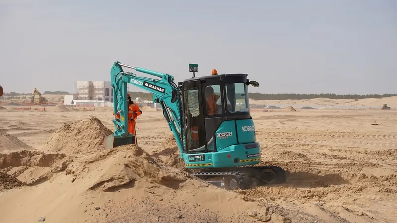 The SK35 is the medium-sized in KOBELCO's mini excavator lineup