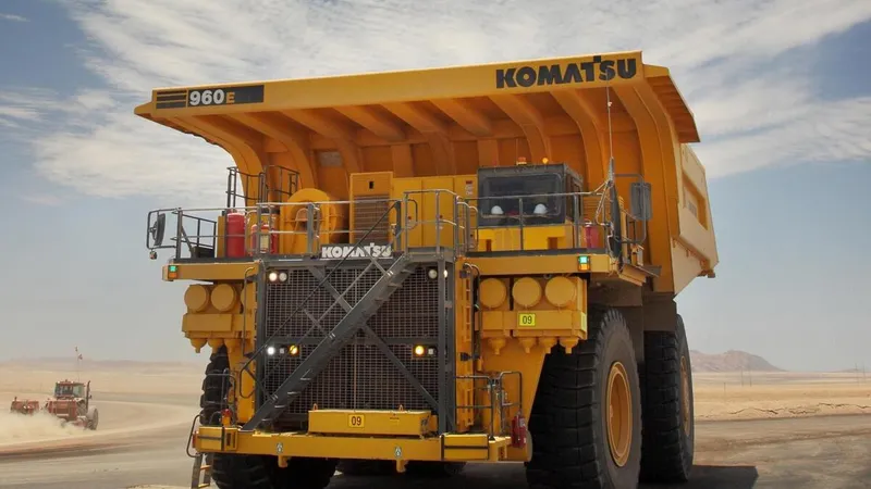 The Komatsu 960E is the 10th largest dump truck in the world - image courtesy komatsu.co.za