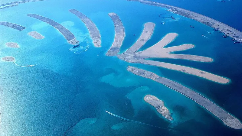 Palm Jebel Ali was built using the land reclamation technology - image courtesy of IADC Dredging