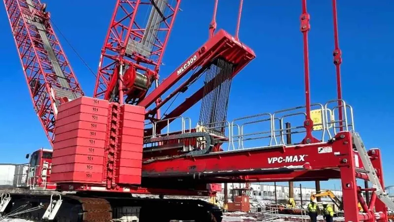 Manitowoc MLC300 crawler crane