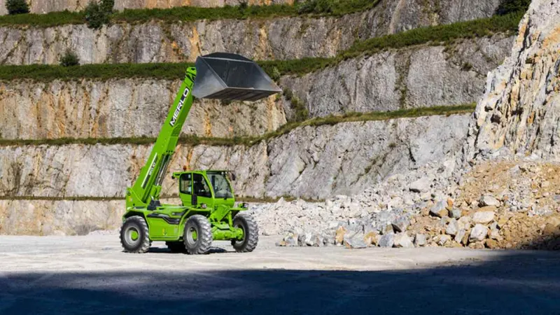 The Italian-made Merlo P120.10HM telehandler