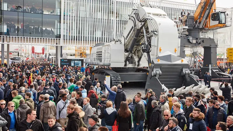 Liebherr heavy machinery at Bauma 2025
