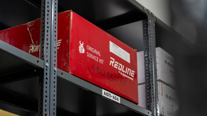 An original service kit for Dynapac rollers