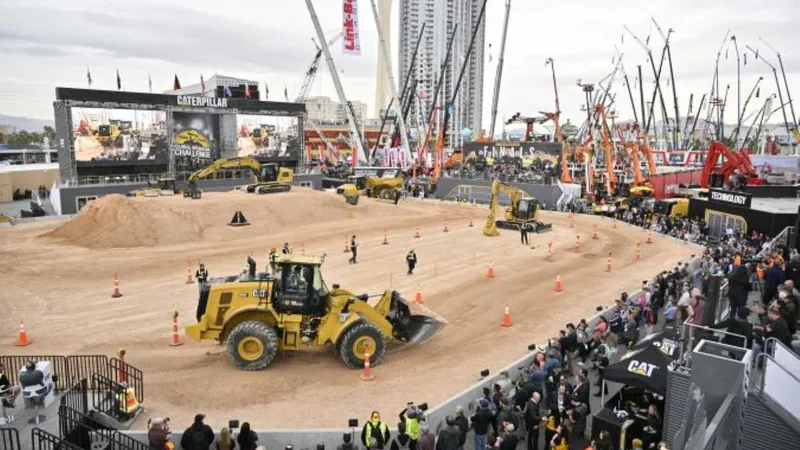 demonstration areas of construction machinery