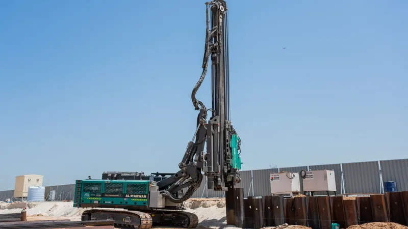 ABI sheet piling rig