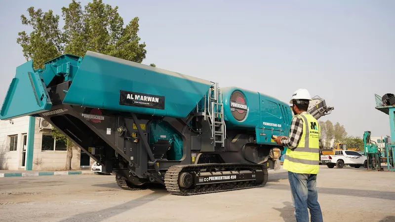 Powerscreen Premiertrak 450 jaw crusher