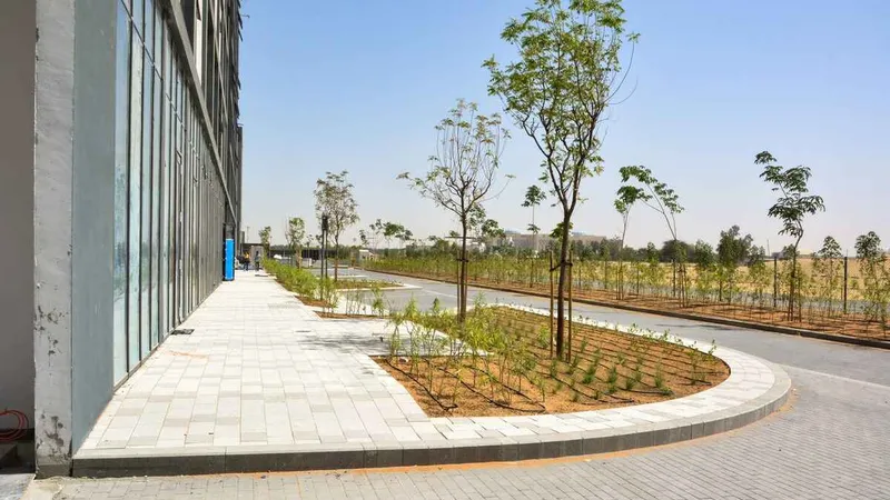 Al Marwan rental equipment division takes on a landscaping project in AlJada by Arada in Sharjah, UAE