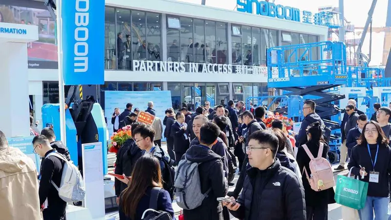 sinoboom booth at bauma china 2024