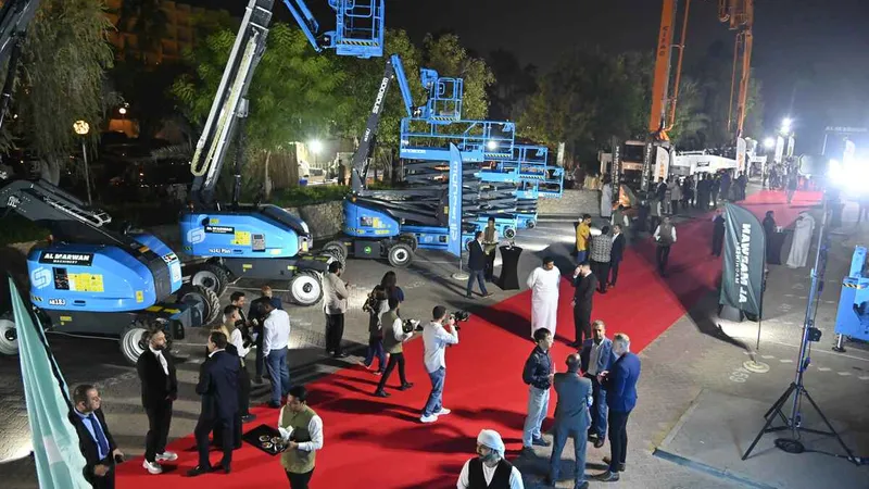 latest Sinoboom manlifts at al marwan open day
