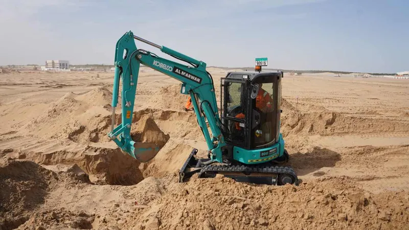 The SK35 mini excavator
