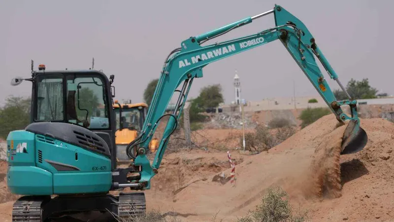 SK55 Kobelco mini excavator