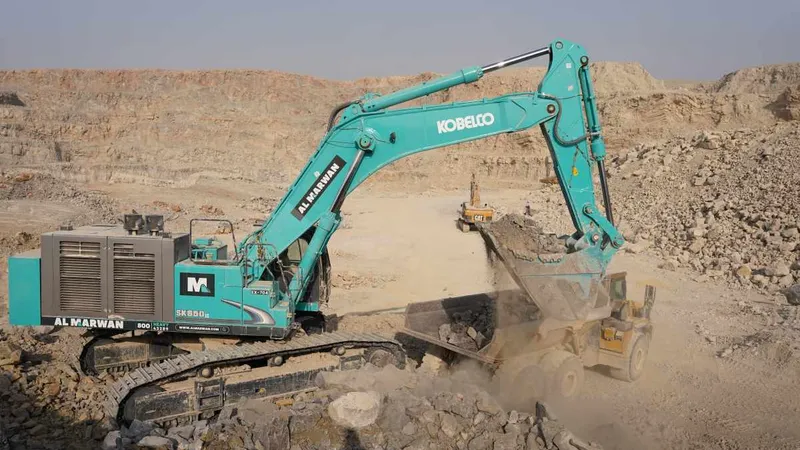 The SK850, Kobelco’s largest excavator