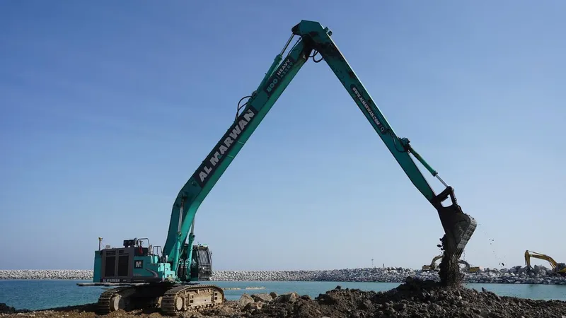 SK850 long reach excavator