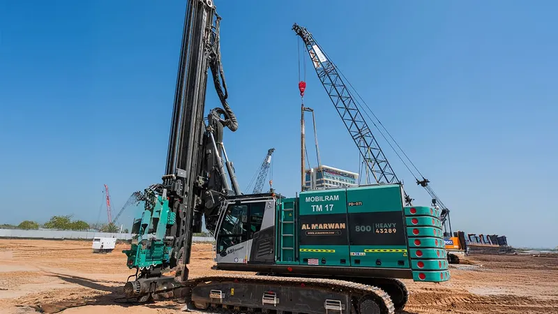 the ABI TM 17 piling rig