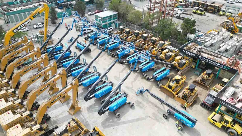 A top view of Al Marwan’s showroom in Sharjah, UAE.