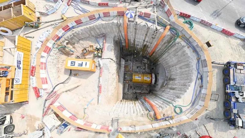 main pipe of the project