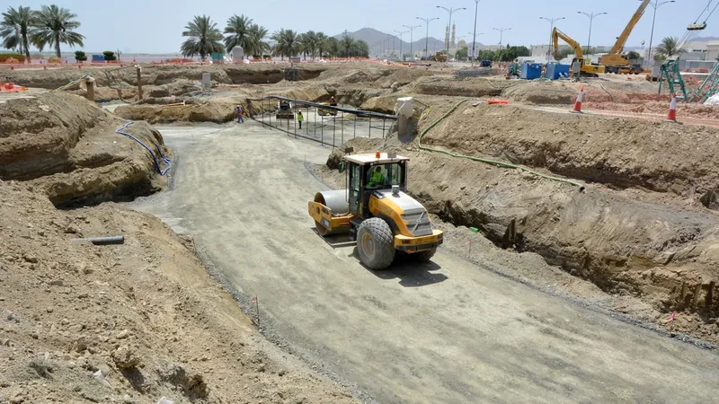 A Volvo SD vibratory soil compactor, single drum roller