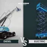 الفوارق الجوهرية بين الرافعات الكهربائية والديزل