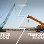 Lattice Boom Crawler Crane vs. Telescopic Crane Boom