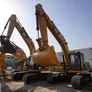 A fleet of well-maintained used Caterpillar 323D3 Track Excavators