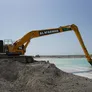 The used Komatsu PC850-8R1 track excavator