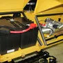 Battery compartment in dozers