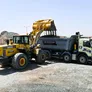 The FMX 460 transport truck and the WA470 Komatsu loader