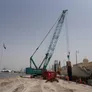 A Kobelco CKS1350 crawler crane on Al Layyah Canal job site