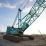 A Kobelco CKS2500 250 ton crawler crane on an Al Marwan UAE job site