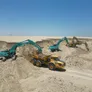 A part of Al Marwan’s heavy machinery rental fleet in action on a UAE job site
