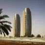 Al Bahr Towers of Abu Dhabi as part of UAE's green building efforts - image courtesy of The Architects' Journal