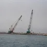 An Al Marwan Machinery Kobelco CKS1350 crawler crane on a Oman job site