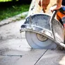Concrete cutting saws can cut through tough concrete