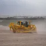 The second largest Komatsu dozer is the D475A, seen at work on Al Marwan's rental fleet in Aljada