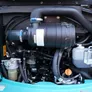 Easily serviceable component placement in the engine compartment of KOBELCO SK35SR-6 mini excavator