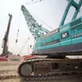 The 60-ton KOBELCO CKS600 hydraulic crawler crane