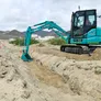 Mini excavators such as the 5-ton KOBELCO SK55SR are versatile and efficient machines suited for various tasks in construction and landscaping