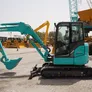 The most common size- 5-ton KOBELCO mini excavators excel in trenching, digging, and material handling