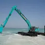 Kobelco amphibious SK380 excavator